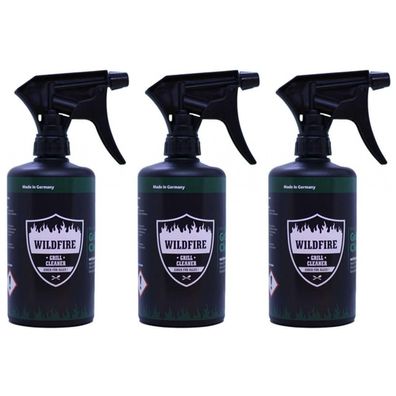 37,38EUR/1l 3 x Wildfire Grill Cleaner 0,5 Liter