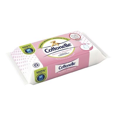 Cottonelle feuchtes Toilettenpapier Sensitive Nachf?ller 42er Pack