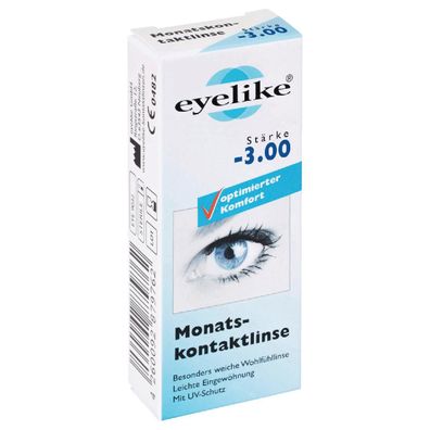 Eyelike Monatskontaktlinse St?rke 3,0 1er Pack