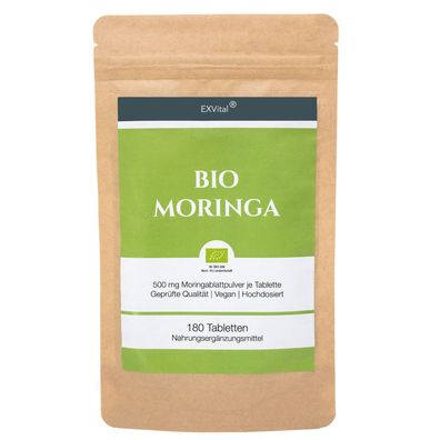 BIO Moringa Tabletten - 3000mg Moringa Oleifera von EXVital