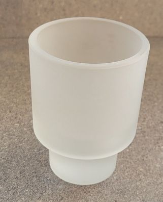 Vallona Ersatzbecher Zahnputzbecher Milchglas. Durchmesser Unterteil: ca.50mm
