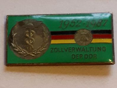 DDR Anstecker 35. Jahre Zollverwaltung der DDR