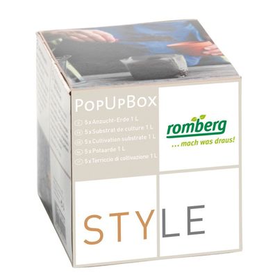 Romberg
POPUP BOX Anzucht-Erde, komprimiert 5x 1-Liter-Pack