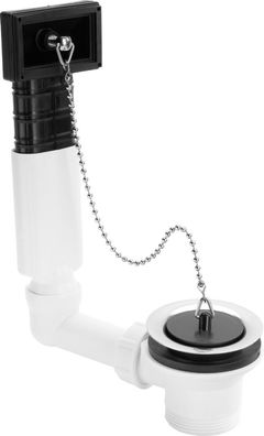 Viega Ab- und Überlaufgarnitur für Spülen, mit Kettenhalter 11/2 x70mm