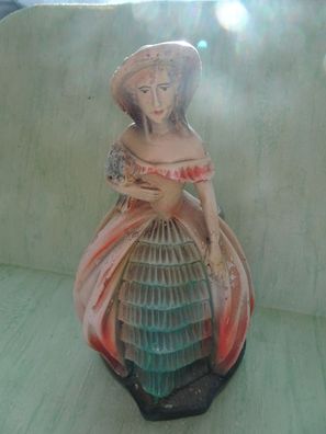 antike alte Figurenvase Frau Dame mit Vase Majolika Keramik Biedermeier ?