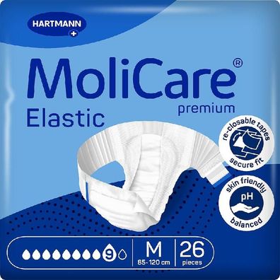 MoliCare® Premium Elastic 9 Tropfen Gr. M 26 Stück