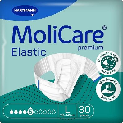 MoliCare® Premium Elastic 5 Tropfen Gr. L 30 Stück