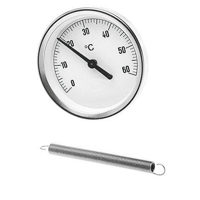 Watts Bimetall-Anlegethermometer 0 - 120 GradC TAB d= 63mm
