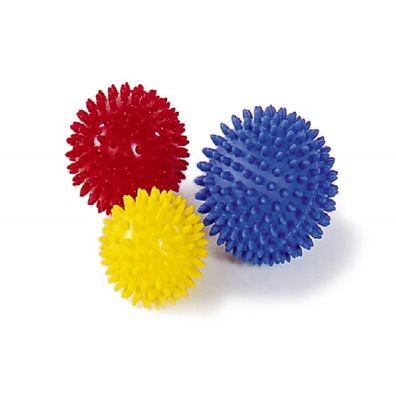 SISSEL Spiky Ball mit Ventil 2er Set gelb Ø 8 cm