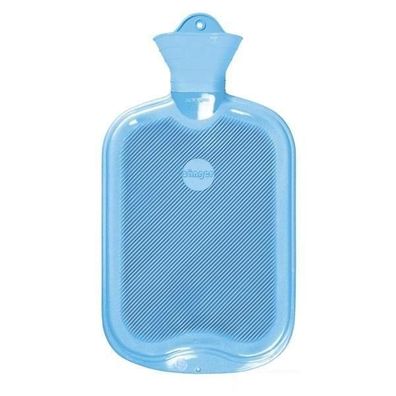 Wärmflasche Lamelle beidseitig 2,0 L hellblau