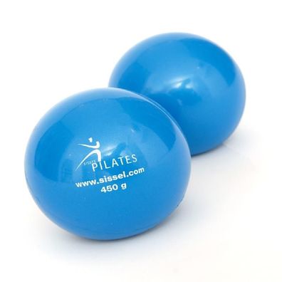 SISSEL Pilates Toning Ball 2er Set blau 900 g
