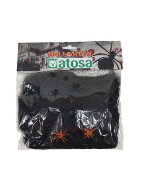 Atosa Dekoration Halloween Spinnennetz 20g schwarz -