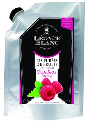 Leonce Blanc Himbeeren-Fruchtpüree 1kg Beeren-Püree angenehm süß fruchtige Himbeere