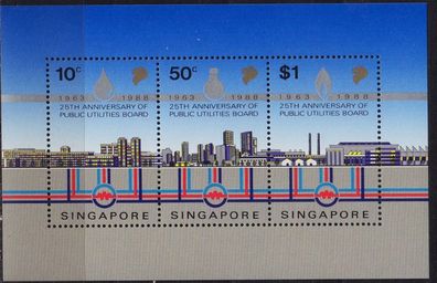 Singapur Singapore [1988] MiNr 0557-59 Block 21 ( * */ mnh )