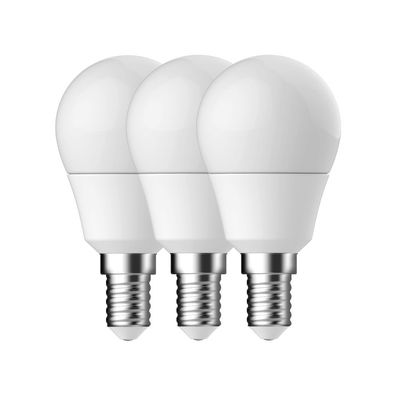 Nordlux Energetic LED Leuchtmittel E14 G45 3er Set weiß 470lm 2700K 5,8W 80Ra 225° 4,
