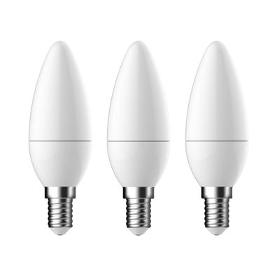 Nordlux Energetic LED Leuchtmittel E14 C35 3er Set weiß 250lm 2700K 3,5W 80Ra 300° 3,