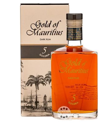 Gold of Mauritius Dark Rum 5 Solera (40 % vol, 0,7 Liter) (40 % vol, hide)