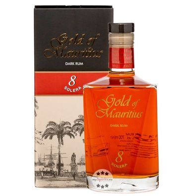 Gold of Mauritius Dark Rum Solera 8 (40 % vol, 0,7 Liter) (40 % vol, hide)