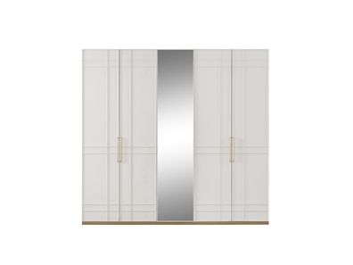 Kleiderschränke Kleiderschrank Schränke Weiß Holz Spiegel 5 Türen Neu