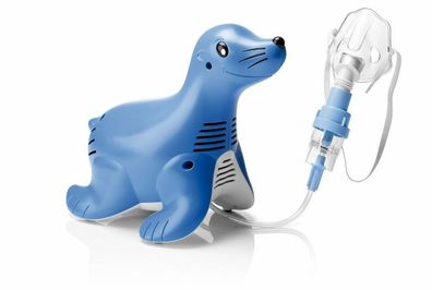 Sami Inhalationsgerät für Kinder, mit Maske und Tasche - Seehund Design