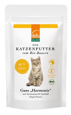 Auverkauf! 14 x 85g DEFU Bio Katze Harmonie mit Bio-Gans