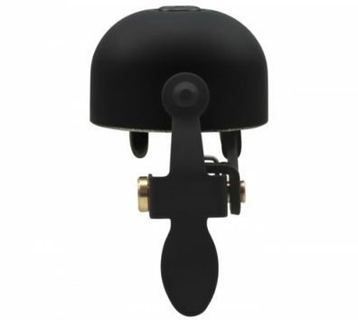 Crane Bell E-NE Fahrradklingel All Black Brass, Ø Klemmung: 22.2mm bis 31.8mm