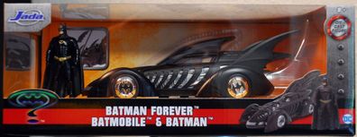 1995 Batmobile mit Batman Forever 1:24 Jada 98036 neu 2018 neu