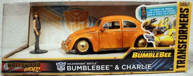 Jada Toys 30114 VW Beetle Käfer w. Charlie Figure 1:24 Transformers Bumble Bee
