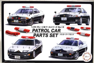 Fujimi 116464 Patrol Car Parts Polizeiauto Leuchtbalken Handschellen 1:24