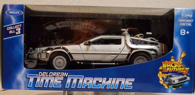 1985 Zurück in die Zukunft II De Lorean DMC 12 Time Machine 1:24 Welly 22441W