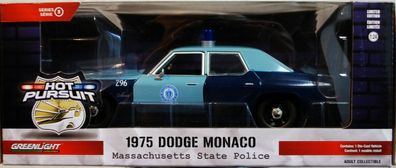 1975 Dodge Monaco Massachusetts State Police 1:24 Green Light 85532