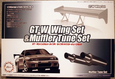 Fujimi 111124 GT-W Wing Set & Muffler Tune Set 1:24,