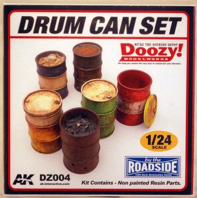 Doozy 004 Drum Can Set Ölfässer Mülleimer 1:24