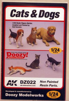 Doozy 022 Cats & Dogs Hunde & Katzen 1:24