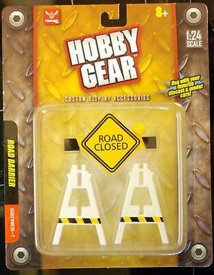 17016 Staßen-Absperrung Hindernis Road Barrier 1:24 Hobby Gear