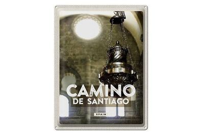 Blechschild 40 x 30 cm Urlaub Reise Spanien Spain Camino de Santiago