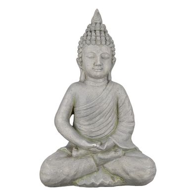 Skulptur Magnesia "Thai-Buddha", H 61 cm, von Gilde
