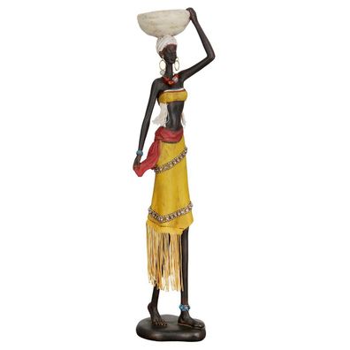 Skulptur Poly Afrikanerin "Auma", H46cm, von Gilde