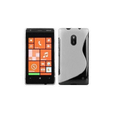 Cadorabo Hülle kompatibel mit Nokia Lumia 620 in Magnesium WEIß - Schutzhülle aus ...