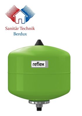 Reflex Refix Membran Ausdehnungsgefäß für Trinkwasser, grün, 12 Liter, 7308200