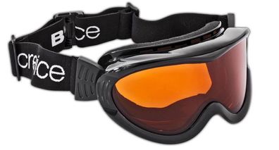Black Crevice Skibrille Snowboardbrille Antifog UV 400 Schutz schwarz orange