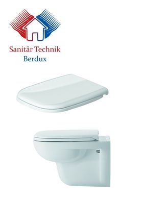 Duravit D-Code WC-Sitz in weiß inkl Edelstahlscharniere 0067310000 Toilettensitz