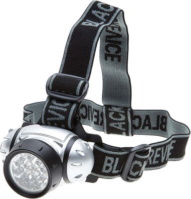 Black Crevice Stirnlampe 14 LED Kopflampe Stirnlampe helle Taschenlampe schwarz