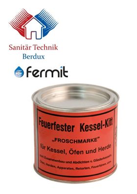 Fermit Kesselkitt Kessel Kit Ofen Dichtungskitt Feuerfest Froschmarke 1kg NEU