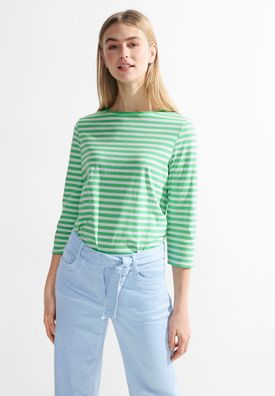 Cecil Shirt mit Streifen in Celery Green
