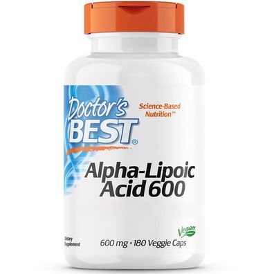 Doctor's Best, Alpha-Lipoic Acid (Alpha-Liponsäure) Depot, 600mg, 180 Veg. Kapseln