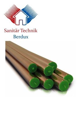 Kupferrohr Rohr 12mm Länge 0,25 - 1mCU Stange Sanco v. Fachhandel, Qualität DVGW