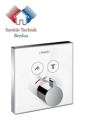 Hansgrohe Thermostat für 2 Funktionen/ Verbraucher ShowerSelect 15738400 NEU