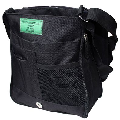 MFH Schultertasche, Bodybag mit Kartenfach, schwarz 24 x 28 cm