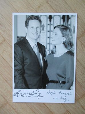 Georg Friedrich Prinz von Preußen & Sophie Prinzessin von Preußen hands. Autogramme!!